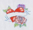 coeur ak rose